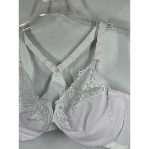 A21.  Glamorise Front-Closure T-Back WonderWire Underwire Bra size 44C NWOT - Picture 8 of 9
